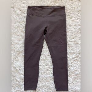 Fabletics workout leggings solid grey capri size small waist pocket